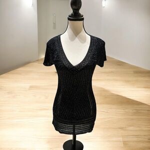 AX Armani Exchange sparkly knit top